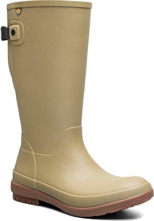 Bogs Amanda II Tall Waterproof Adjustable Calf Rain Boot in Rustic Green at Nordstrom, Size 11