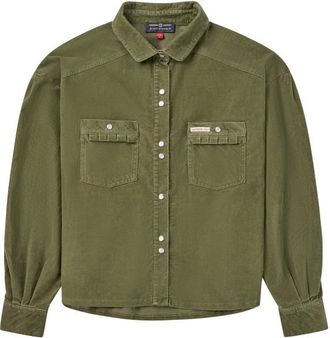 Amundsen Sports Wild Velvet Shirt Bluse für Damen | oliv