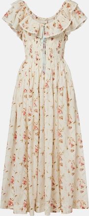 D&ocirc;en D&ocirc;en Illiana floral cotton midi dress