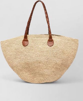 Dragon Diffusion brunella tote bag woven design handles