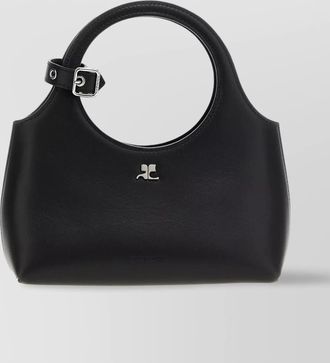 Courr&egrave;ges mini leather shoulder bag