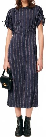 Sessun Nolong Dress In Navy