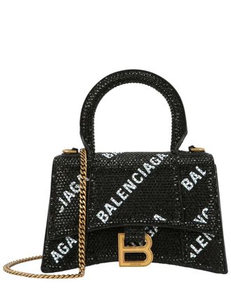 Balenciaga Hourglass Xs Leather Top Handle Bag