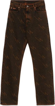 Martine Rose Logo-Print Jeans - Mens - Cotton