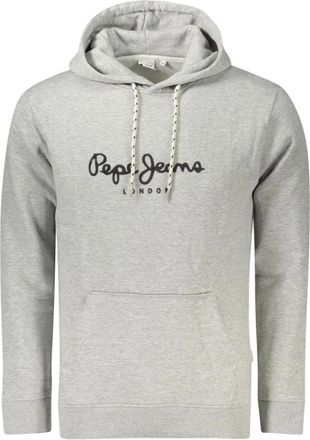Pepe Jeans London Grijze Katoenen Heren Trui - Heren - Hoodies - Grijs - S - Katoen - Hoodies & sweatvesten