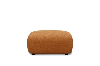 Castlery Auburn Ottoman Customized, Performance Boucle, Rust, Spill Resistant, Modular for Ottomans
