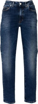 Nine In The Morning Donkere Denim Slim Fit Comfort Broek - Dames - Slim Fit Jeans - Blauw - W28 - Denim - Jeans