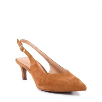 Seychelles Womens Candlelight Slingback Pump In Tan Suede