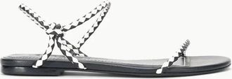 Staud Womens Laurel Sandal In Black Paper