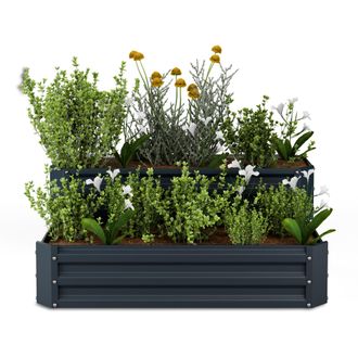 Blumfeldt Blumfeldt Cama Elevada High Grow 2 Niveles Resistente A La Intemperie Inoxidable Robusta 405 L