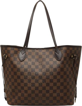 Louis Vuitton Brown Damier Canvas Pvc Leather Tote Bag (Pre-Owned)