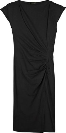 Isabel Marant Nadeline Midi Jurk - Dames - Korte kleedjes - Zwart - S - Katoen - Kleedjes