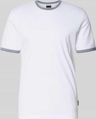 Bugatti T-Shirt mit Rundhalsausschnitt in Weiss, Gr&ouml;&szlig;e XXXL