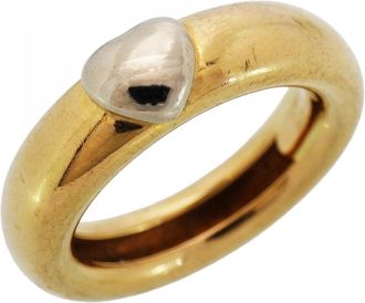 Tiffany & Co. Yellow Gold (18K) White Gold (18K) Band Ring (Pre-Owned)