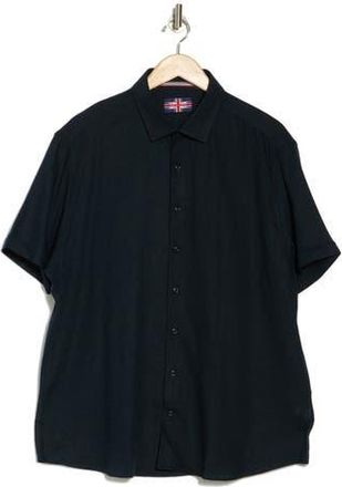 Soul of London Short Sleeve Sport Shirt in Navy/Marine at Nordstrom Rack, Size Xx-Large