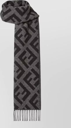 Fendi embroidered cashmere scarf