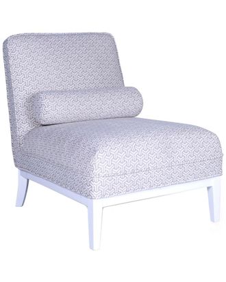 Pasargad Home Firenze Collection Upholstered Lounge Chair