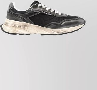 Dsquared2 leather paneled low-top sneakers