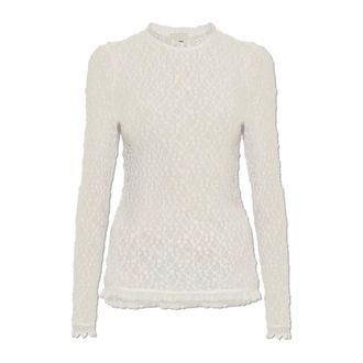 Isabel Marant Brany Lace Top - Tops - Mujer - Blanco - S