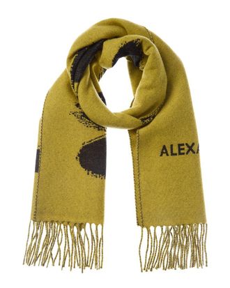 Alexander McQueen Alexander Mcqueen Logo Wool Scarf