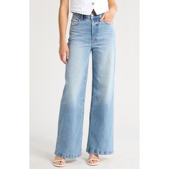 Pistola Denim Lana High Waist Wide Leg Jeans in Break at Nordstrom Rack, Size 30