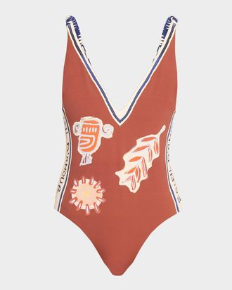 Alemais Soleil D & apos;Amour One-Piece Swimsuit