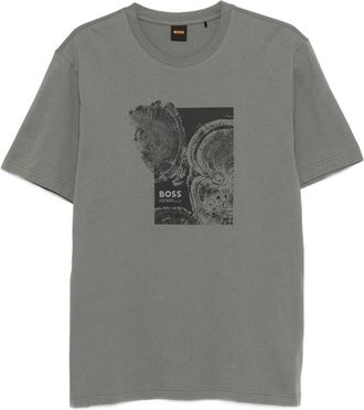 HUGO BOSS Crew-neck Graphic-print T-shirt