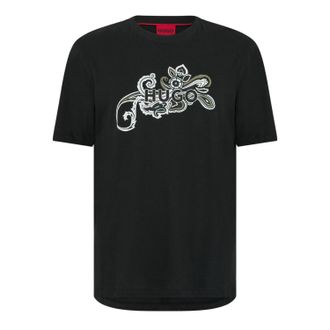 HUGO BOSS Hugo Heren Dulive T-Shirt (Zwart)