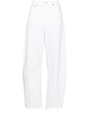 A Gold E Jeans a gamba ampia - Bianco
