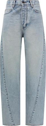Balenciaga Jeans, Dames, Blauw, W27, Katoen, Twisted Seam Jeans