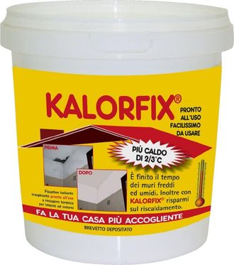 OEM Kalorfix Fissativo Termico Per Pareti E Soffitti Freddi Formato 5 Lt - Confezione 1