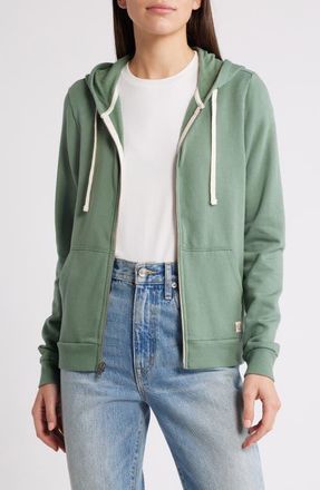 Marine Layer Afternoon Full Zip Hoodie in Sage Green at Nordstrom, Size X-Small