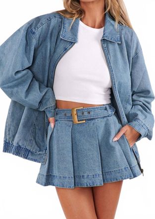 Show me your Mumu Lohan Mini Skort In Ozone Indigo
