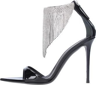 Giuseppe Zanotti Sandalen Zwart - Dames - Sandalen met hakken - Zwart - 36 EU - Leer - Schoenen