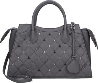 Ga&euml;lle Paris Grijze Tassen - Dames - Handtassen - Grijs - ONE Size - Leer - Tassen