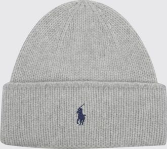 Polo Ralph Lauren Cappello beanie in lana con risvolto e logo Pony