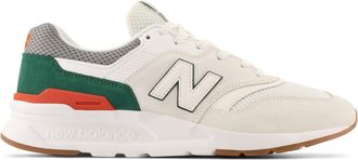 New Balance 574 Mens Men Sneakers, White/Green, 3.5 UK