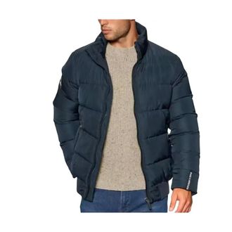 Superdry Sport Track Jack voor Mannen - Heren - Winterjassen - Blauw - S - Polyester - Jassen