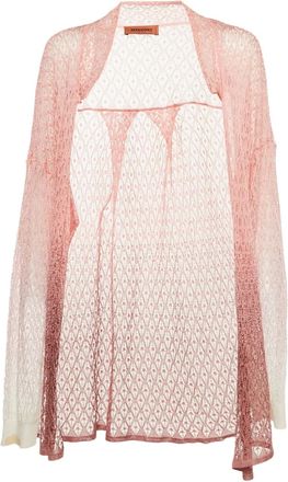 Missoni Gehaakt doorzichtig vest - Roze