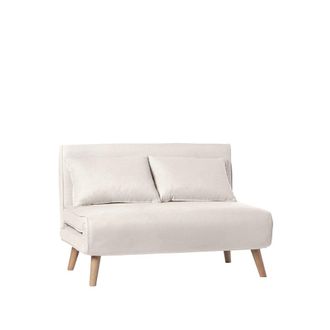 Klast Sof&aacute; cama de poli&eacute;ster beige 121 cm x 83 cm