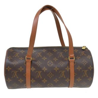 Louis Vuitton Papillon Handbag Monogram Canvas Brown Canvas Handbag (Pre-Owned)