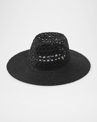 Helen Kaminski Kendra Raffia Lace Fedora