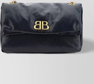 Balenciaga monaco small leather shoulder bag