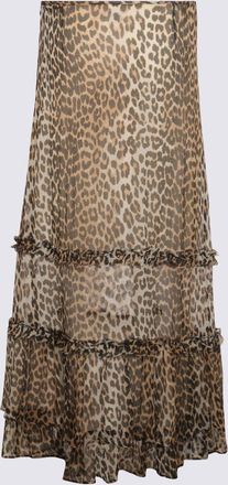 Ganni Multicolor Viscose Skirt