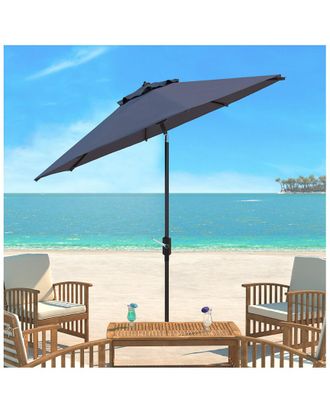 Safavieh Up Resistant Ortega 9ft Auto Tilt Crank Umbrella