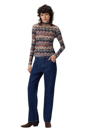 Missoni Slim Fit High-neck Sweater In Embroidered Lace in Multicoloured at Nordstrom, Size 44 It