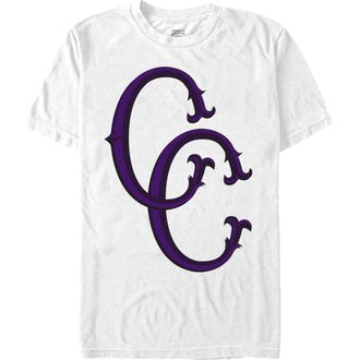 Crooks & Castles Mens Crooks & Castles Purple Initials Logo Graphic T-Shirt in White at Nordstrom, Size Xxx-Large