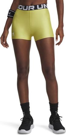 Under Armour HeatGear Shorts in Yellow Shade //White at Nordstrom, Size Xx-Large