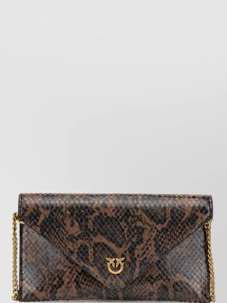 Pinko love bag mini leather clutch bag
