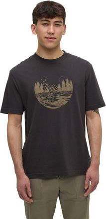 tentree Regenerative Lake Life Portal T-Shirt in Graphite/clay at Nordstrom, Size Xx-Large